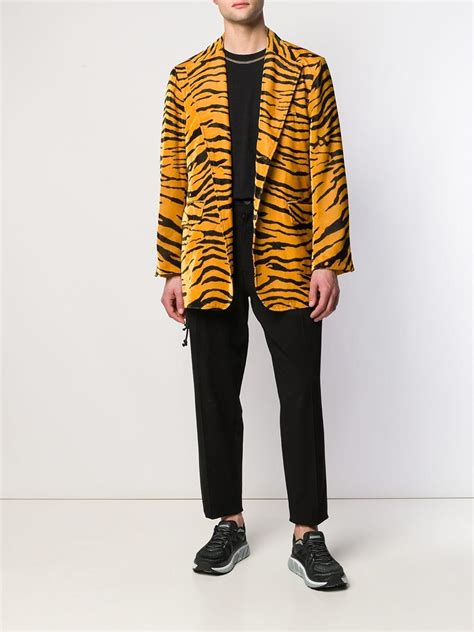 tiger print blazer men.